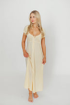 Remi Maxi Dress in Custard - Restocking end of Jan 2026