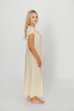 Remi Maxi Dress in Custard - Restocking end of Jan 2026