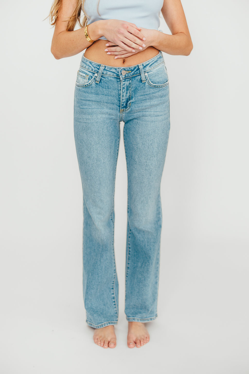 Indie Low Rise Vintage Slim Bootcut in Light Denim *Final-Sale*