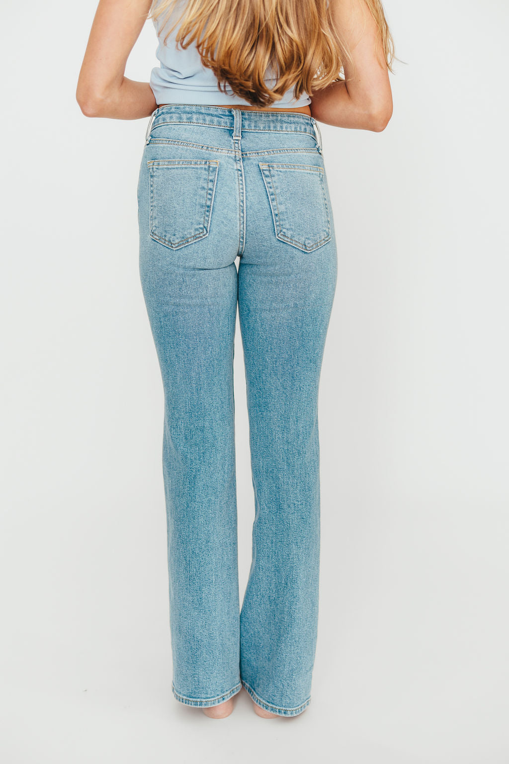 Indie Low Rise Vintage Slim Bootcut in Light Denim *Final-Sale*