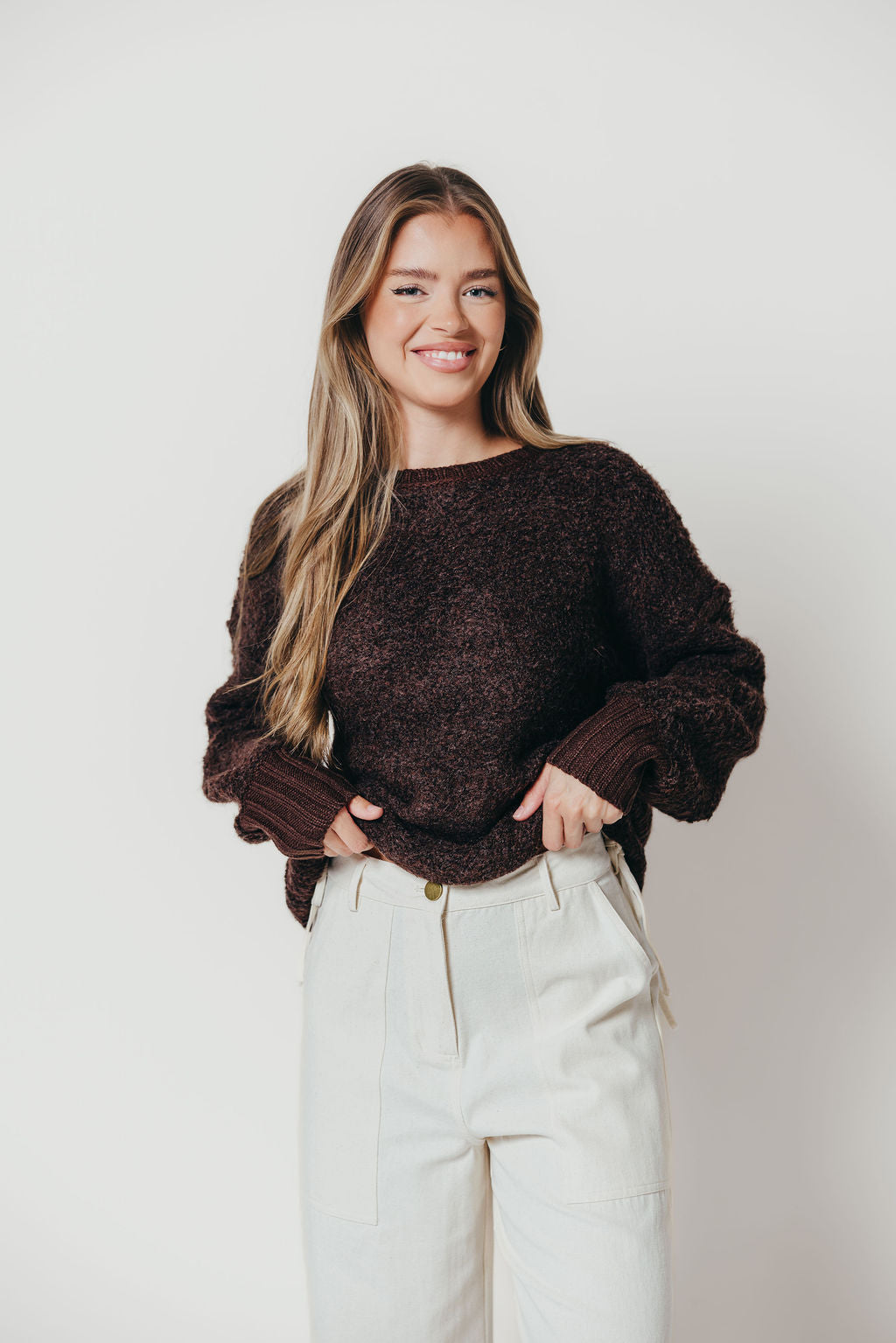 Karlie Sweater in Dark Brown