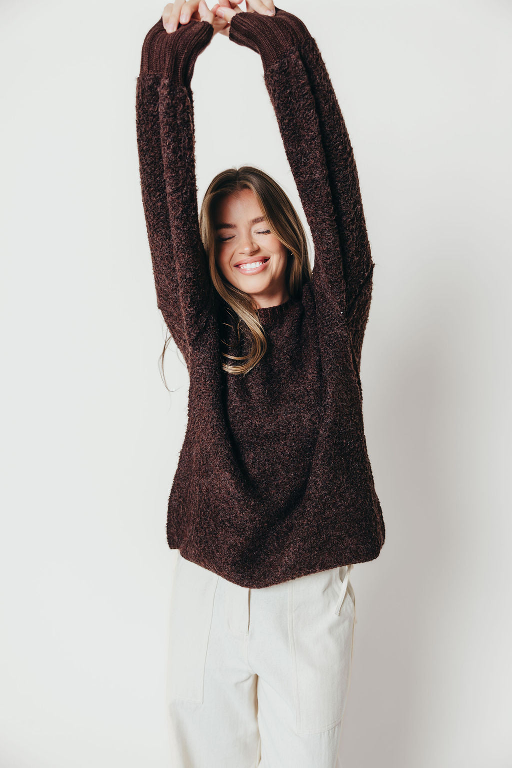 Karlie Sweater in Dark Brown