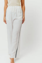Rhodes 100% Linen Pants in Off-White *Final-Sale*