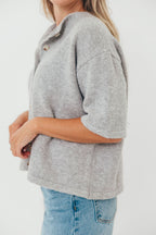 Davina Cardigan Sweater in Heather Grey