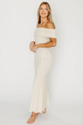 Monroe Maxi Dress in Ivory - Bump Friendly