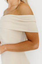 Monroe Maxi Dress in Ivory - Bump Friendly