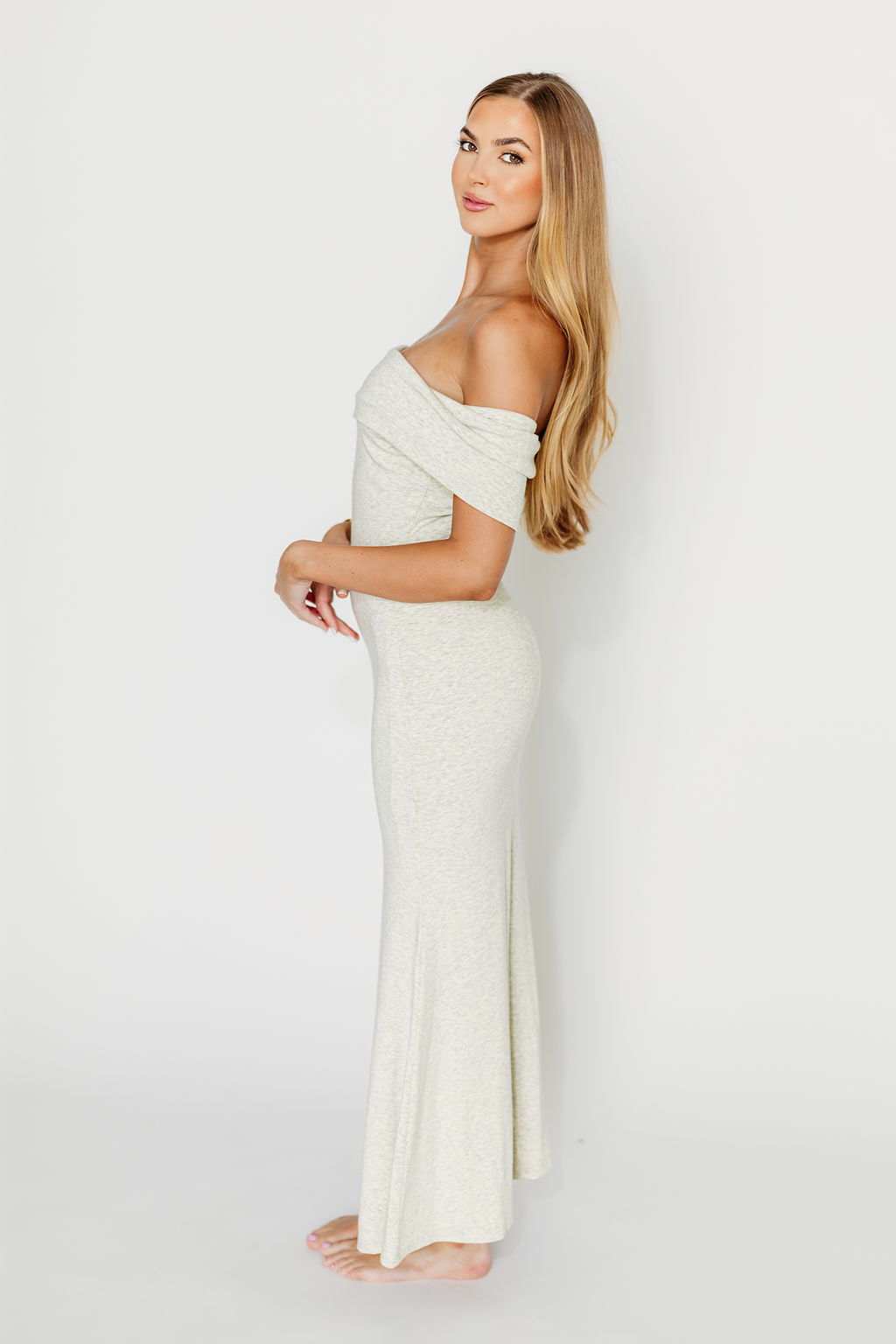 Monroe Maxi Dress in Heather Grey- Bump Friendly *Final-Sale*