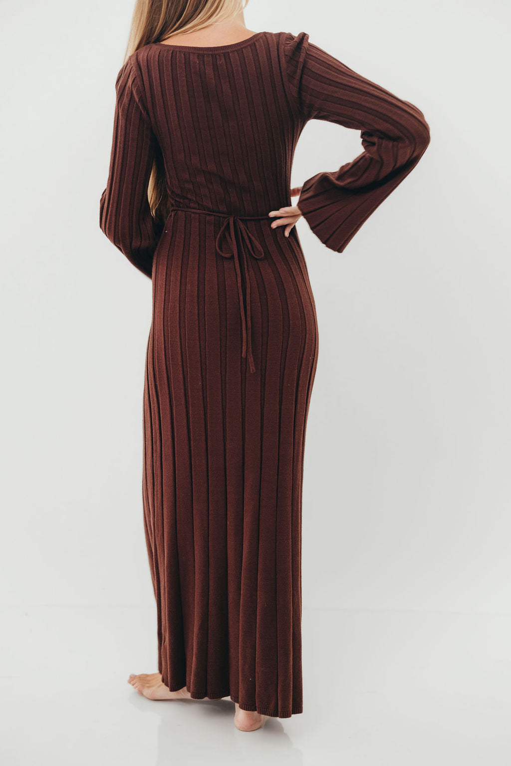 Rowan Square Neck Maxi Dress in Brown *Final Sale*
