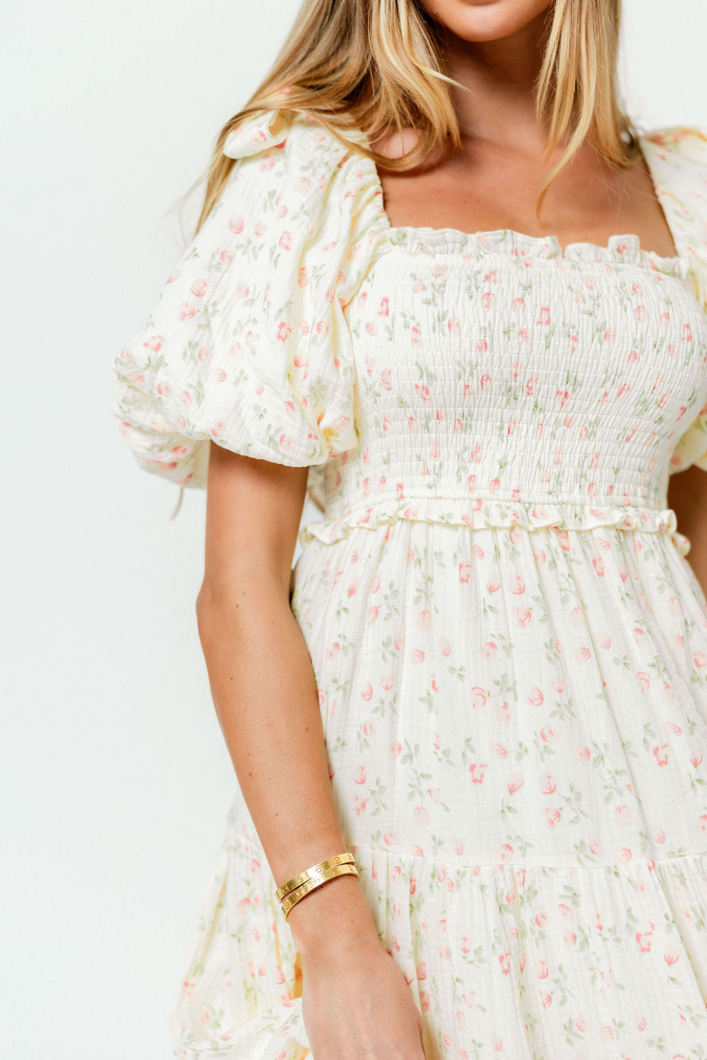 Elena 100% Cotton Midi Dress in Pink Tulip - Bump Friendly *12/19 PRE-ODER*