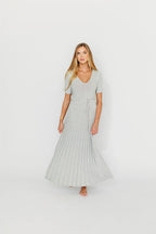 Oakley Ribbed Maxi Dress in Heather Grey -Bump Friendly *Final-Sale*