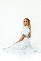 Elena 100% Cotton Midi Dress in Garden Blue *12/19 PRE-ORDER*