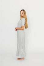Oakley Ribbed Maxi Dress in Heather Grey -Bump Friendly *Final-Sale*