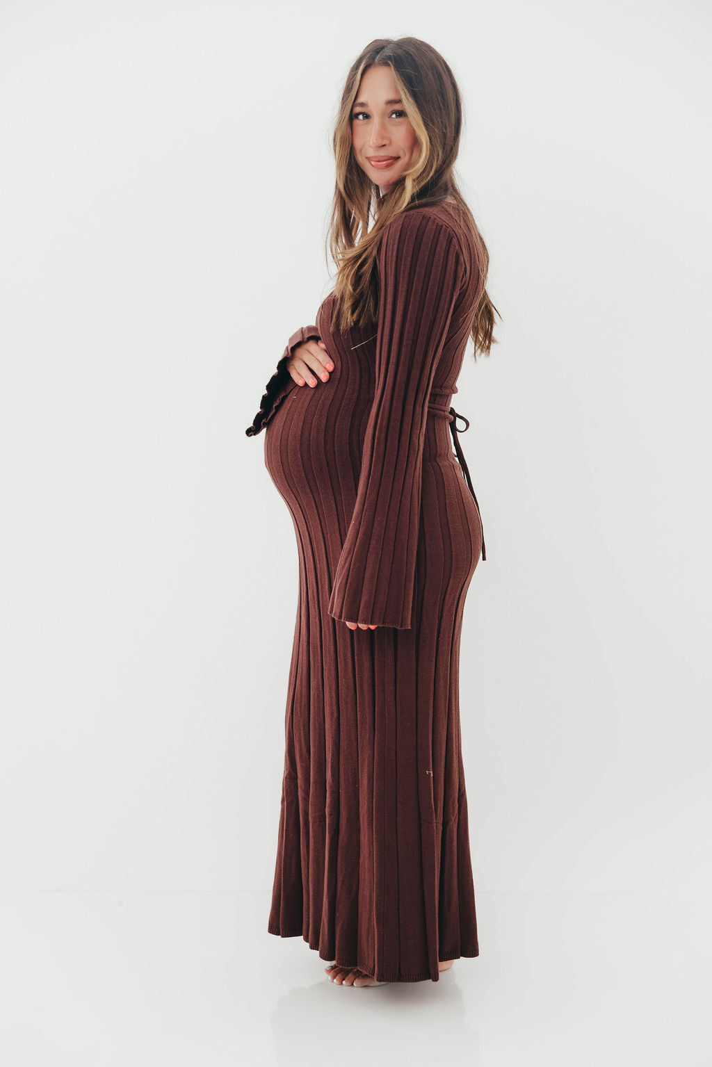 Rowan Square Neck Maxi Dress in Brown *Final Sale*
