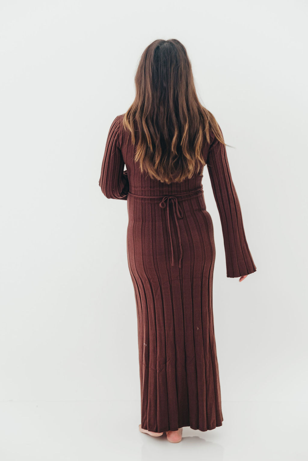 Rowan Square Neck Maxi Dress in Brown *Final Sale*