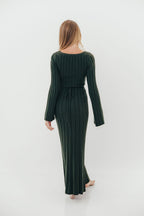 Rowan Square Neck Maxi Dress in Evergreen *Final Sale*