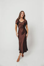 Stephanie Maxi Dress in Brown