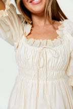 Daydreamer 100% Cotton Maxi Dress in Cream - Bump Friendly *12/29 PRE-ORDER*