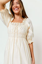 Daydreamer 100% Cotton Maxi Dress in Cream - Bump Friendly *12/29 PRE-ORDER*