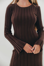 Colette Luxe Maxi Dress in Chocolate Brown *Final Sale*