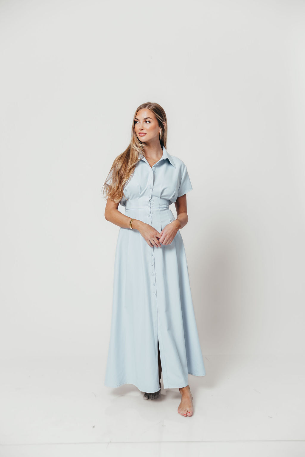 Parker Maxi Dress in Blue