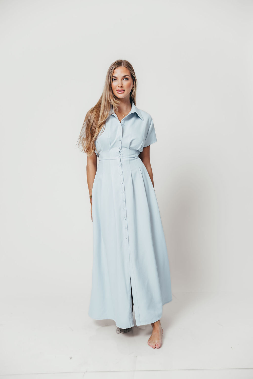 Parker Maxi Dress in Blue