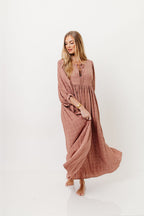 Nadia Soft Horizon Maxi Dress in Mauve