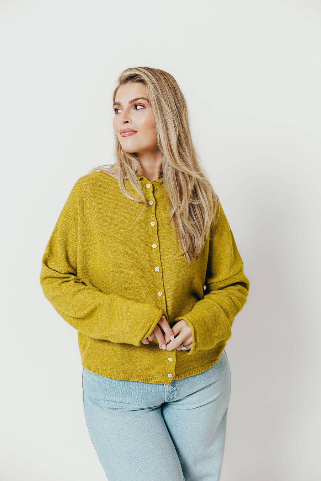 Piper Cardigan in Dijon Yellow *Final Sale*