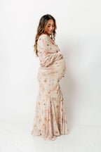 Azaleia Maxi Dress in Natural - Size up for Bump