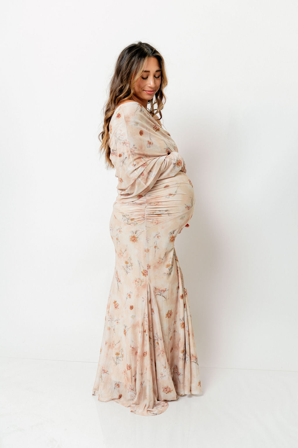 Azaleia Maxi Dress in Natural - Size up for Bump