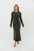 Colette Luxe Maxi Dress in Dark Evergreen *Final Sale*