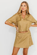 Deborah Top in Khaki *Final-Sale*