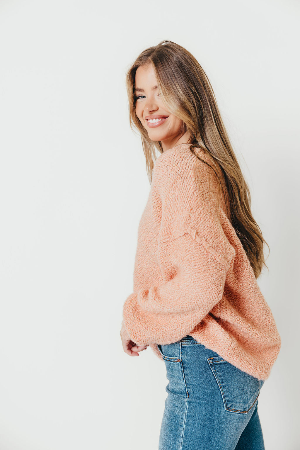 Karlie Sweater in Coral Pink
