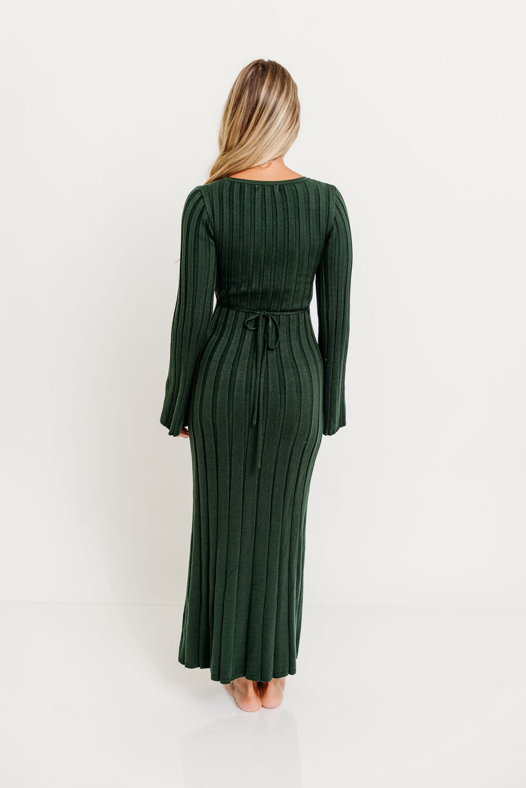Hearth V-Neck Maxi Dress in Evergreen - Bump Friendly *Final Sale*