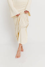 Evella Maxi Dress in Cream - Bump Friendly & Inclusive Sizing -Restocking in Jan