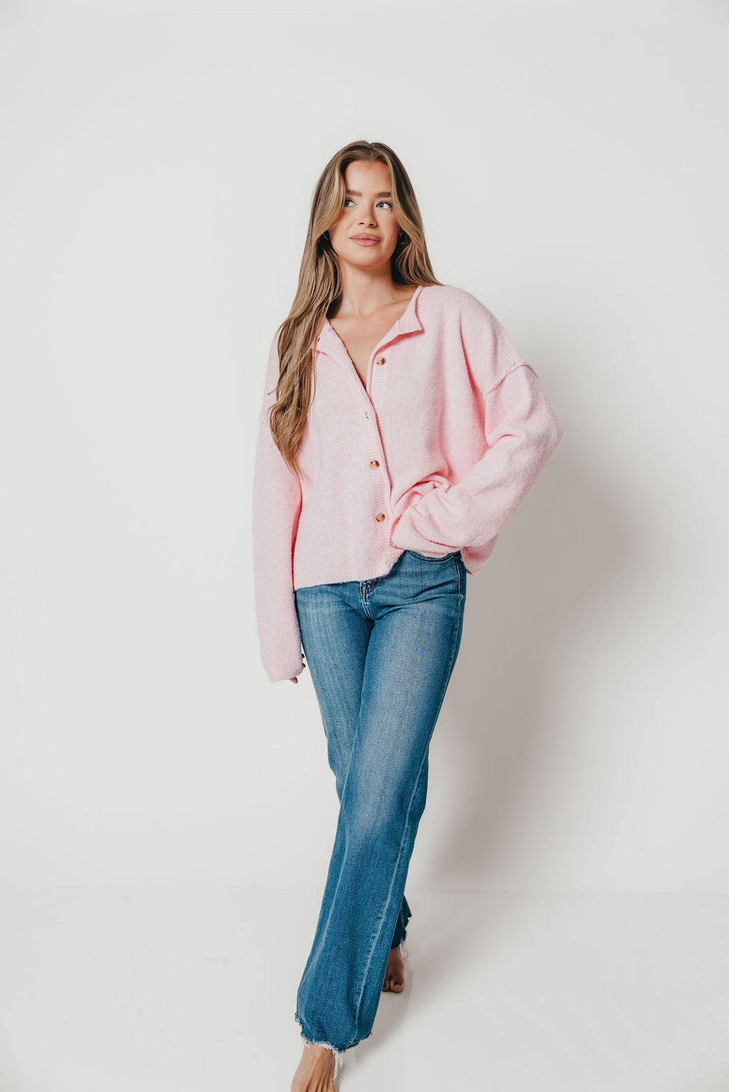 Kyla Cardigan Sweater in Ballet