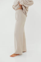 Campbell Fleece Lounge Pants in Cream/Grey *Worth Exclusive Print* 12/19 PRE-ORDER