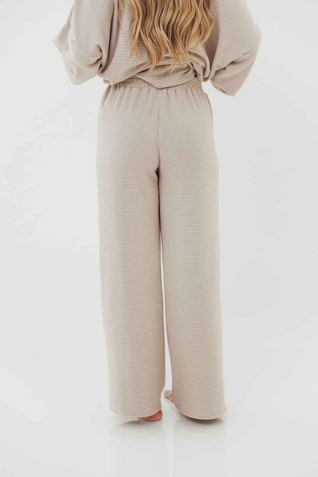 Campbell Fleece Lounge Pants in Cream/Grey *Worth Exclusive Print* 12/19 PRE-ORDER