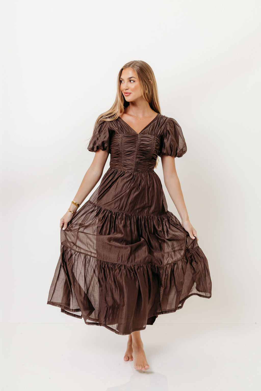 Renee Maxi Dress in Mocha