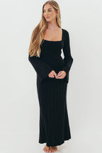 Rowan Square Neck Maxi Dress in Black *Final Sale*