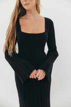 Rowan Square Neck Maxi Dress in Black *Final Sale*