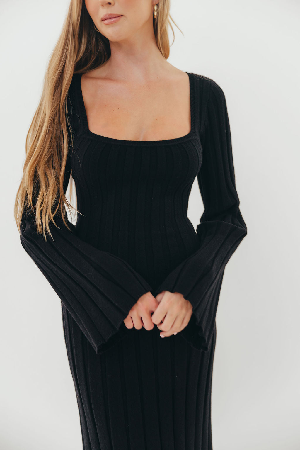 Rowan Square Neck Maxi Dress in Black *Final Sale*