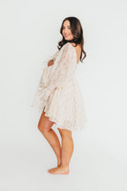 Kennedy Floral Mini Dress in Cream- Bump Friendly *Final-Sale*