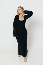 Rowan Square Neck Maxi Dress in Black *Final Sale*