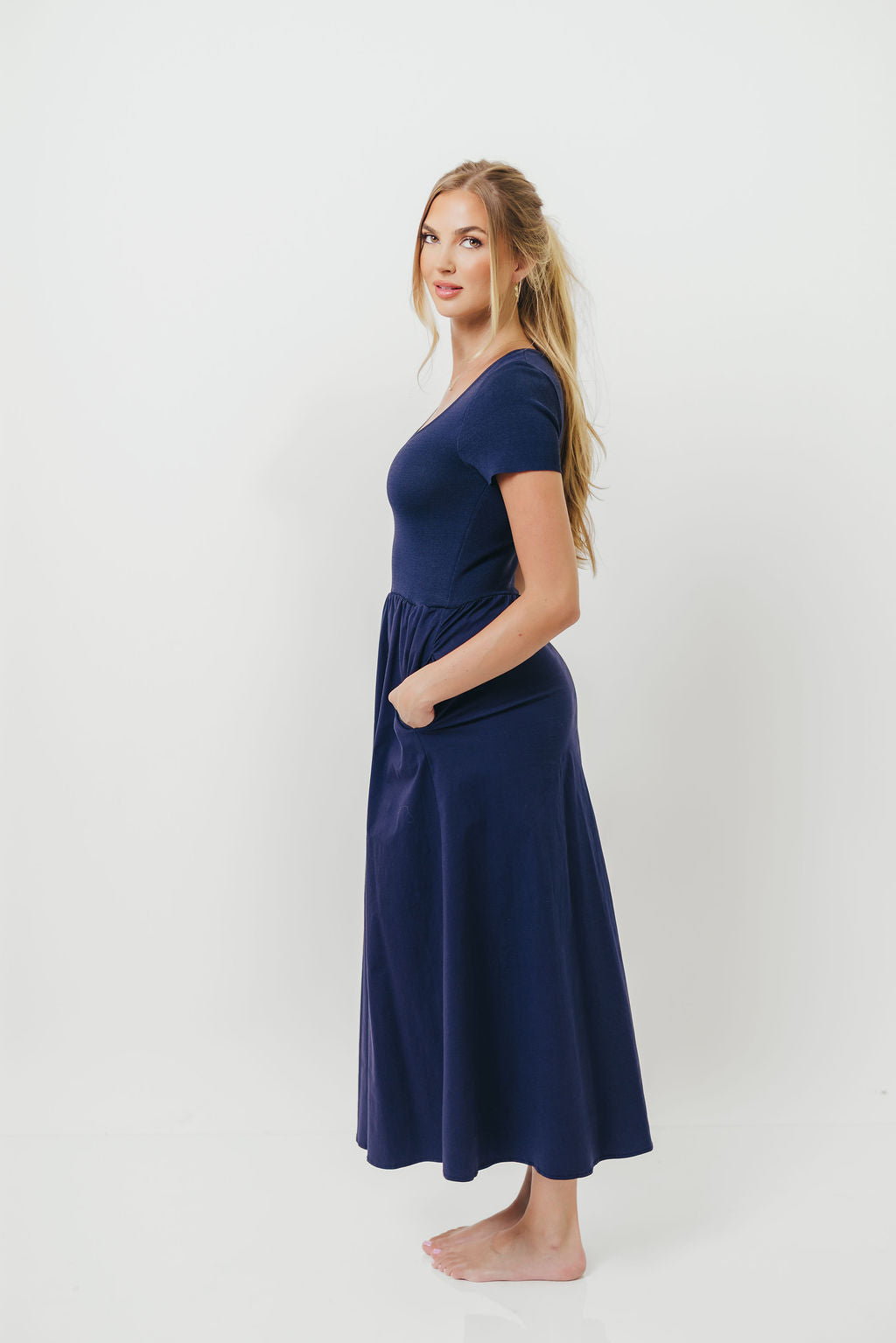 Lynette Maxi Dress in Navy