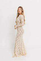 Seraphine Lace Maxi Dress in Cream - Inclusive Sizing & Bump Friendly (Size Up for Bump) *12/15 PRE-ORDER*