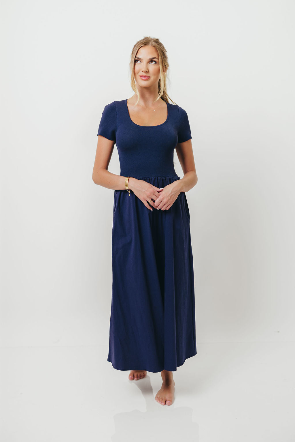 Lynette Maxi Dress in Navy