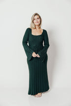 Rowan Square Neck Maxi Dress in Evergreen *Final Sale*
