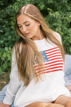 American Honey Sweater in White