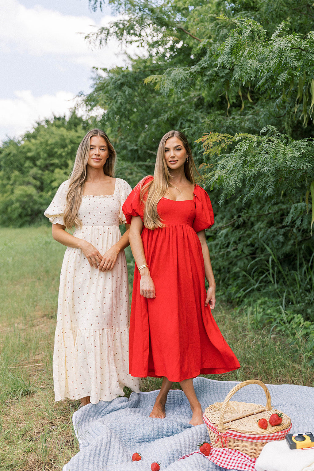 Hamilton Midi Dress in Red - Bump Friendly (S-XL) Restocking in Jan 2026