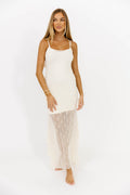 Starla All Laced Long Dress in Cream *Final-Sale*